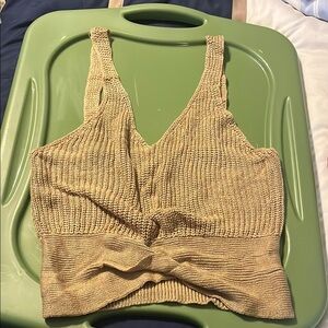 Women's Tan Knit Top